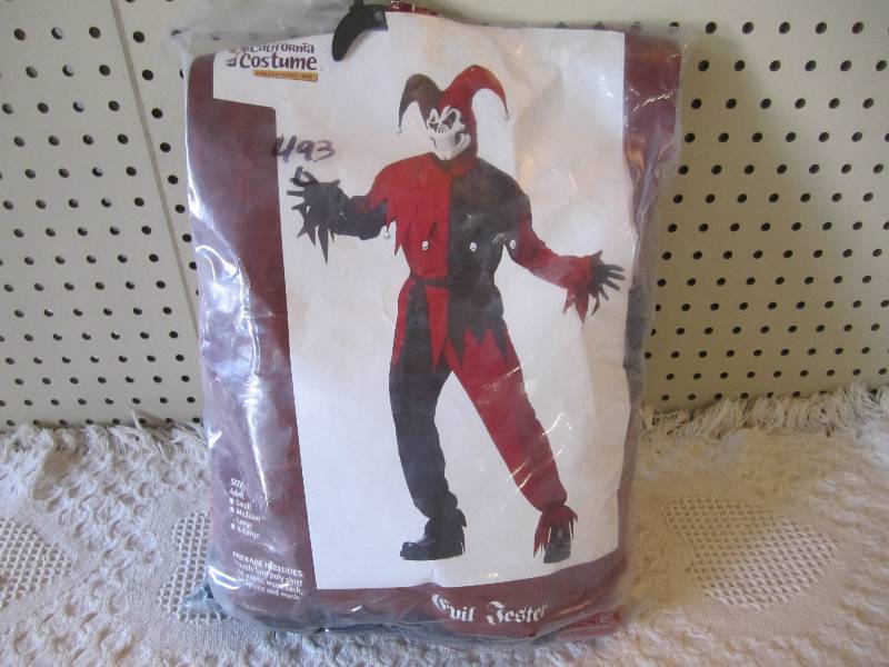 lot 197 image: Evil Jester Halloween Costume Open ...