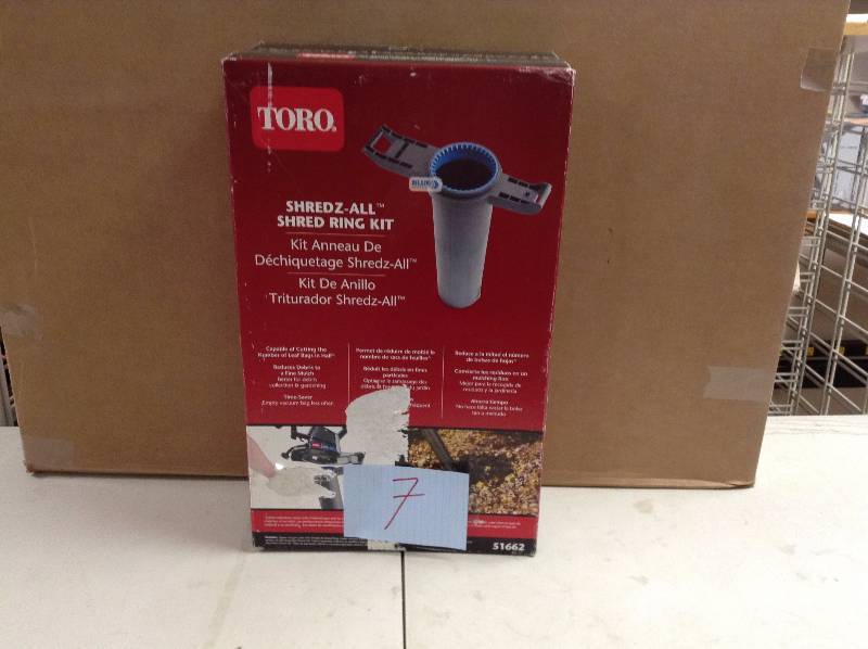 Toro Shredz-All Shred Ring Kit Model#  51662  open box never used