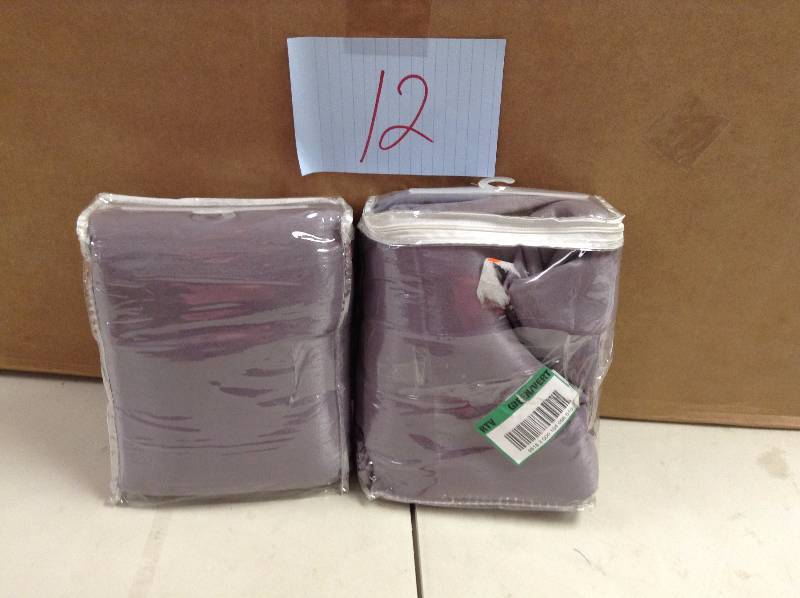 Set of 2 Martha Stewart Living Fig Faux Silk Room Darkening Back Tab Curtain  New