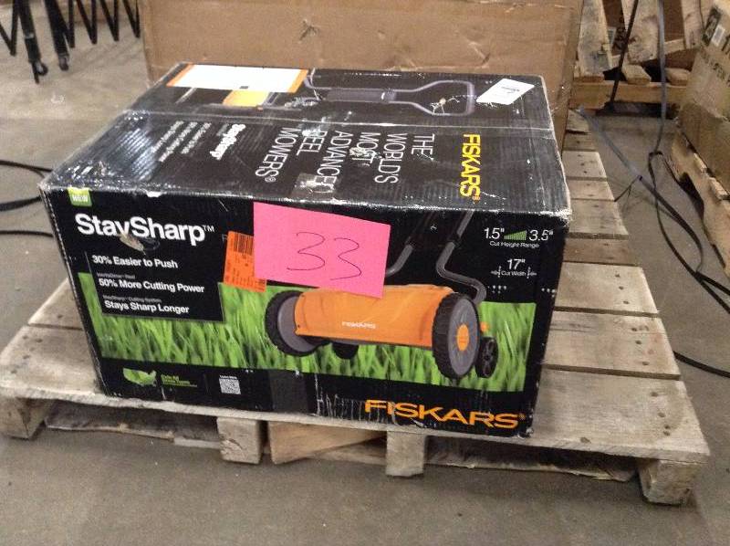 Fiskars Stav Sharp Mower open box never used
