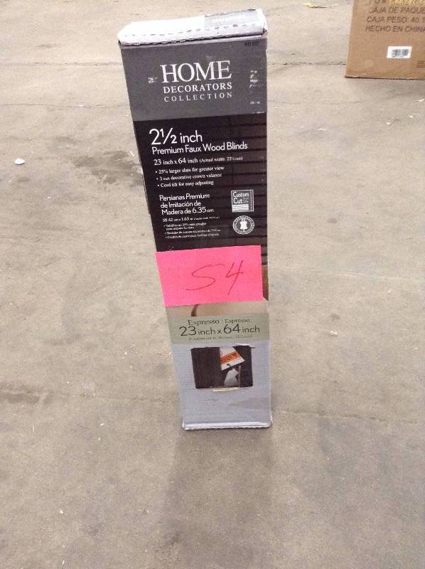 Home Decorators 2 12 in Premium Faux Wood Blinds open box never used