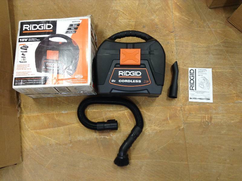 Ridgid 18V Cordless WetDry Vac  not used