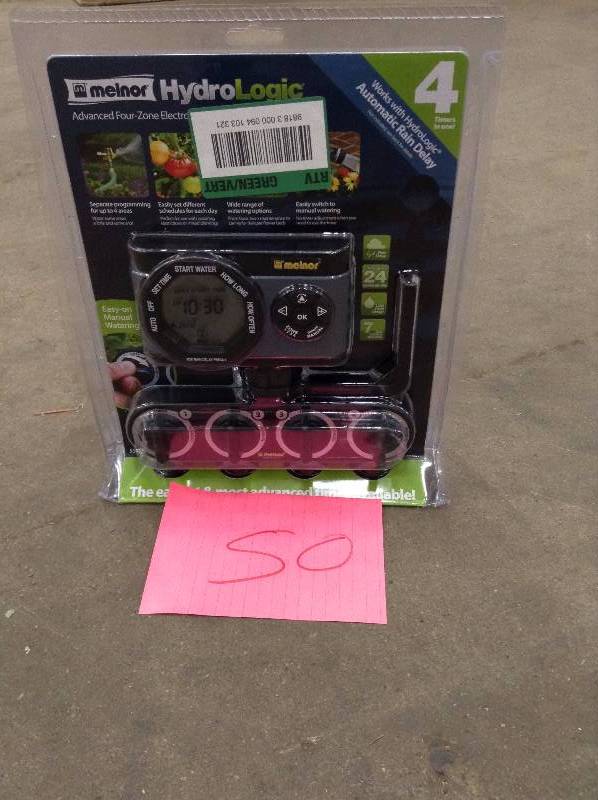 Melnor 4 zone day specific programmable water timer open box never used