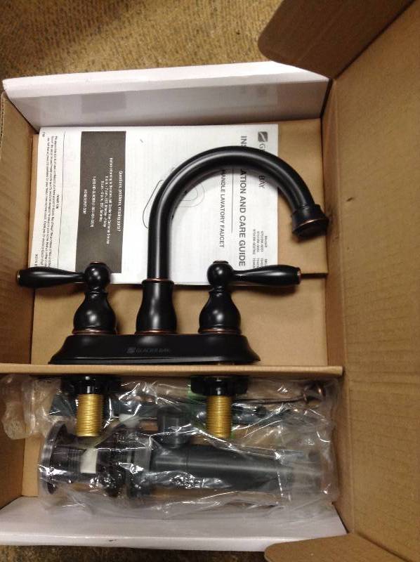 Glacier Bay Mandouri 2 handle lavatory faucet model 67513W-6027H2 not used