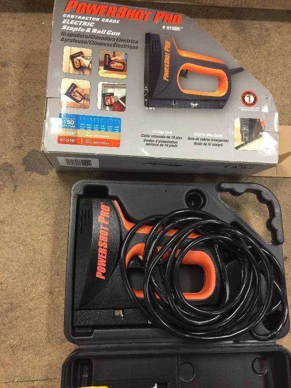 Powershot pro electric staple and nail gun