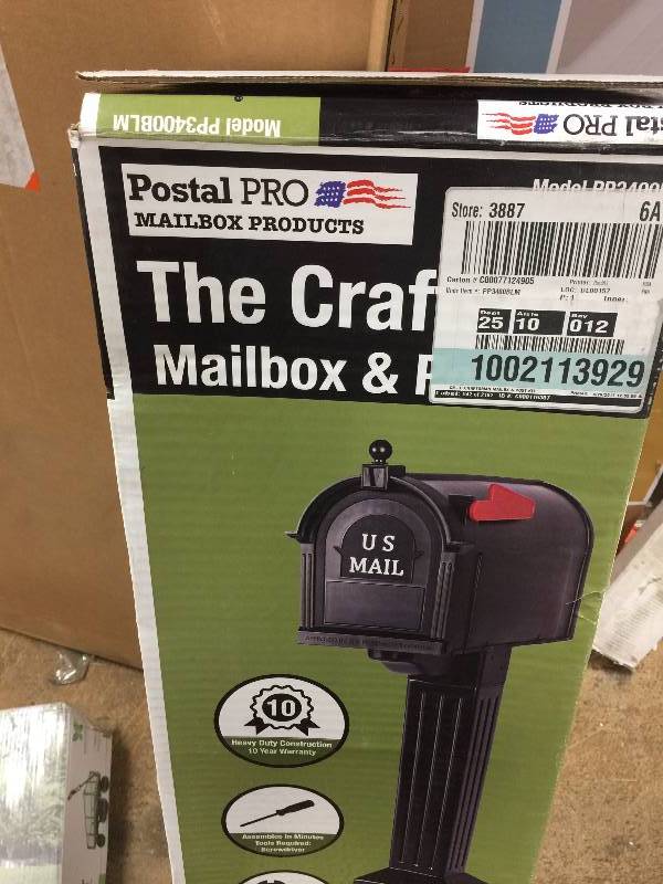 US mail mailbox never used