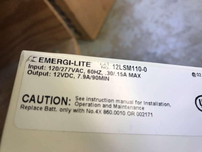 EMERGENCY LIGHT BOX