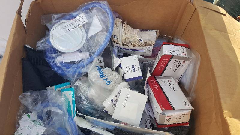Misc. box of medical supplies