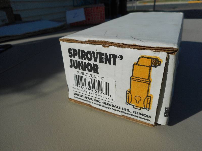 lot 3 image: Spirovent Junior The Ultimate Air Eliminator