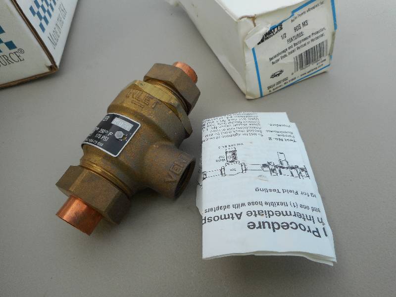 lot 25 image: Watts Regulator Backflow Preventer