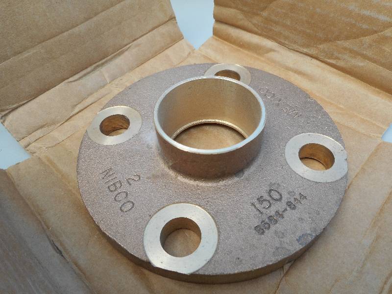 lot 40 image: Nibco 2 4 Bolt Brass Flange
