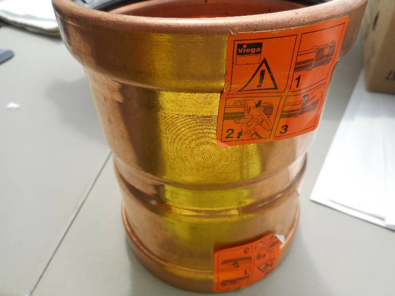lot 76 image: Viega Pro Press 4 Copper XL-C Couping #20738