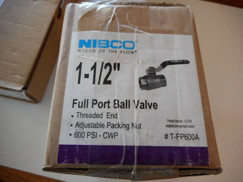 lot 88 image: Nibco Ball Valve