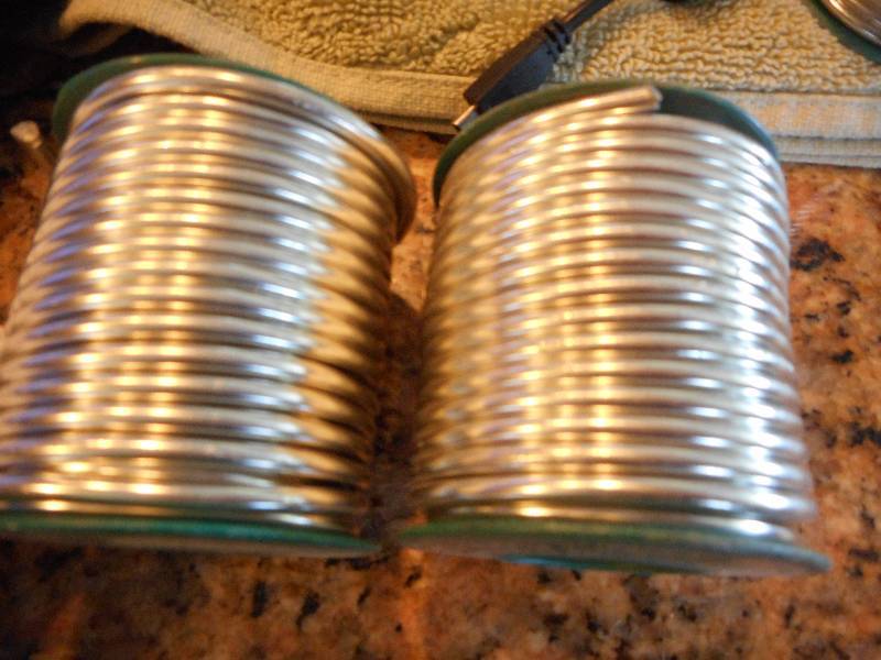 lot 134 image: Canfield 100% Watersafe Solder  1 Pound Roll