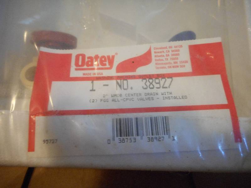 lot 143 image: Oatey Access Panel 2 Center Drain