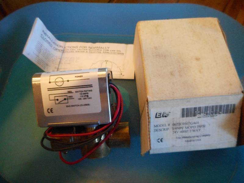 lot 163 image: Erie Motorized 2 way Valve 0672C0307GA01