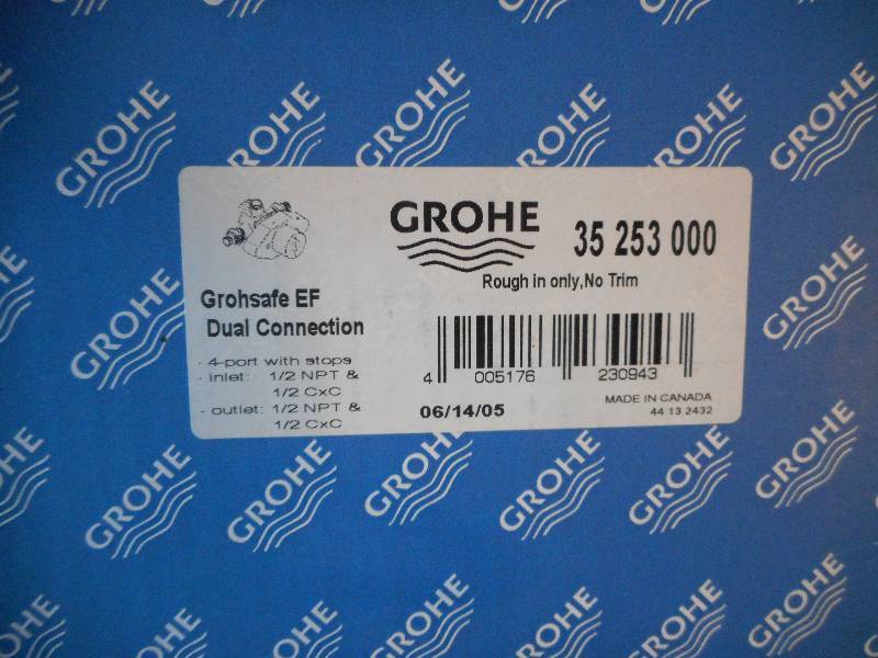 lot 116 image: Grohe EF Dual Connection shower Mixing Valve