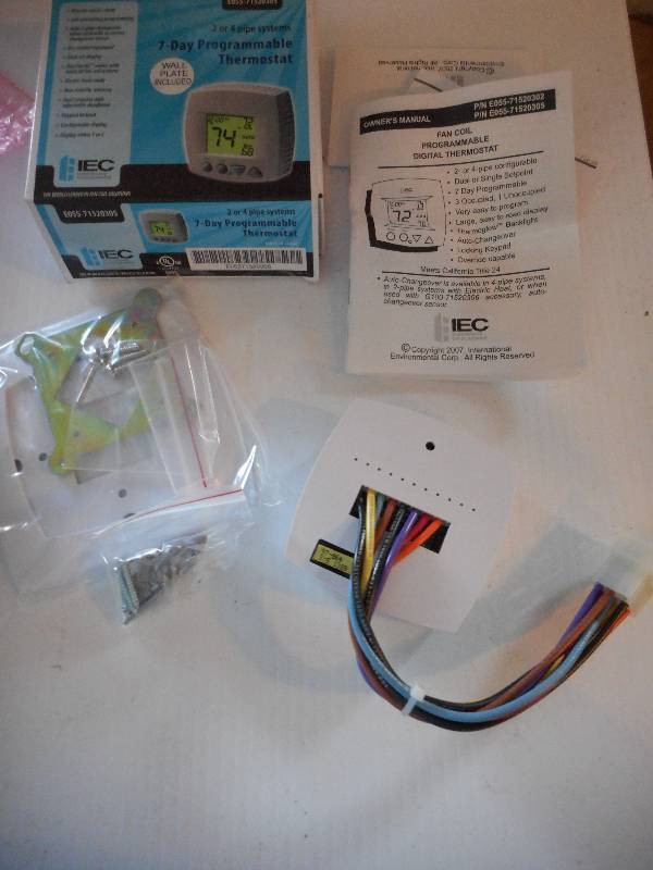 lot 125 image: IEC International Environmental 7 Day Programmable Thermostat
