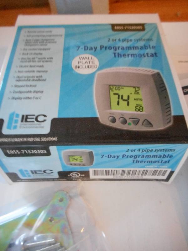 lot 127 image: IEC International Environmental 7 Day Programmable Thermostat