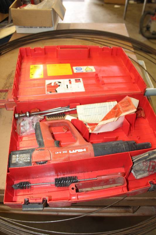 lot 73 image: Hilti DX A41 Powder Actuated Nailer w Case