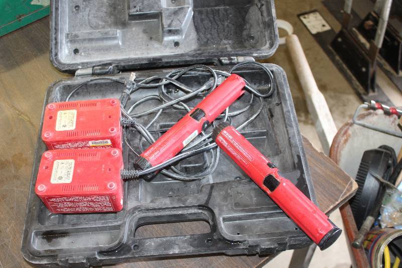lot 85 image: Milwaukee 2-Speed Screwdriver w Power Supplies, Case