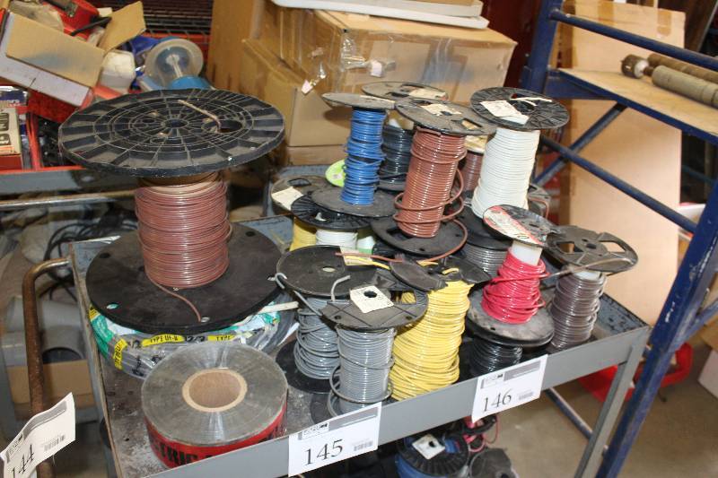 lot 145 image: Various Spools Of Wire