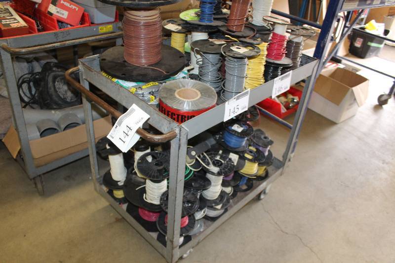 lot 144 image: 4-Wheel Metal Utility Cart