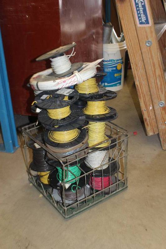 lot 158 image: Various Spools Of Wire