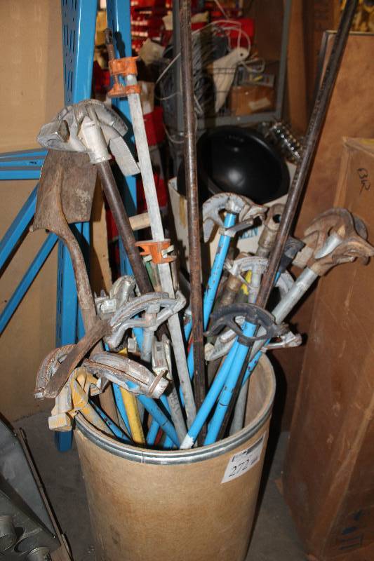 lot 272 image: Lot of (Approximately 20) Pipe Benders, Clamps, Tools