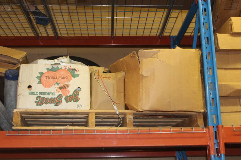 lot 278 image: Pallet Lot of 11560R17 Tires, Hardware, Electrical Components, And More