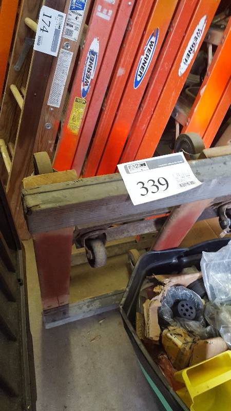 lot 339 image: Lot of (2) Four Caster Dollies