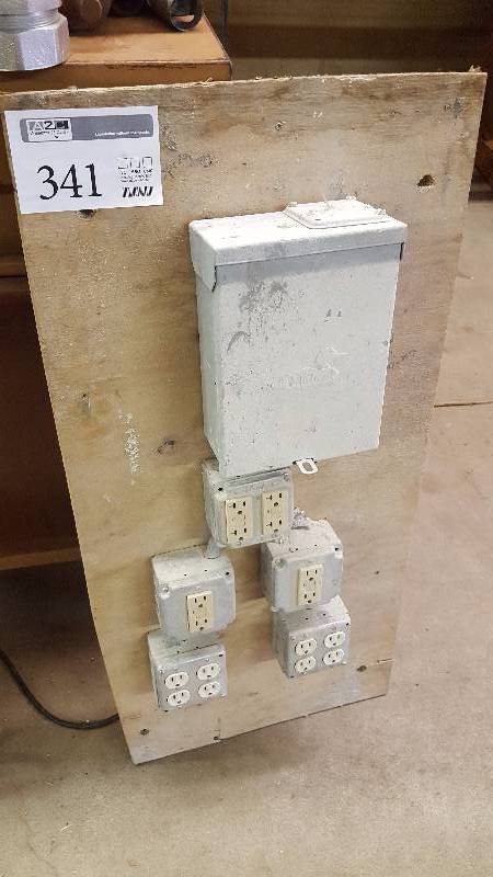 lot 341 image: Shop Built Temporary Job Site Power Distribution Panel