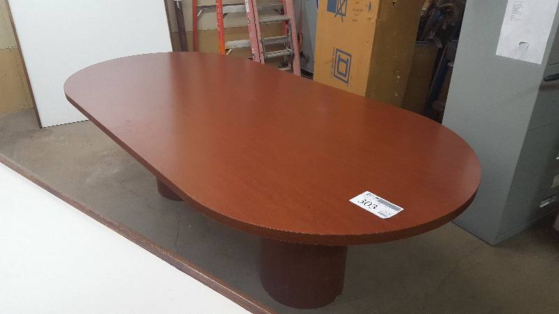 lot 303 image: Oval Conference Table