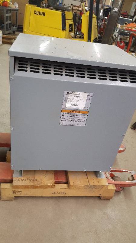 lot 353 image: Siemens, 75 KVA Transformer, New,  480 to 120208