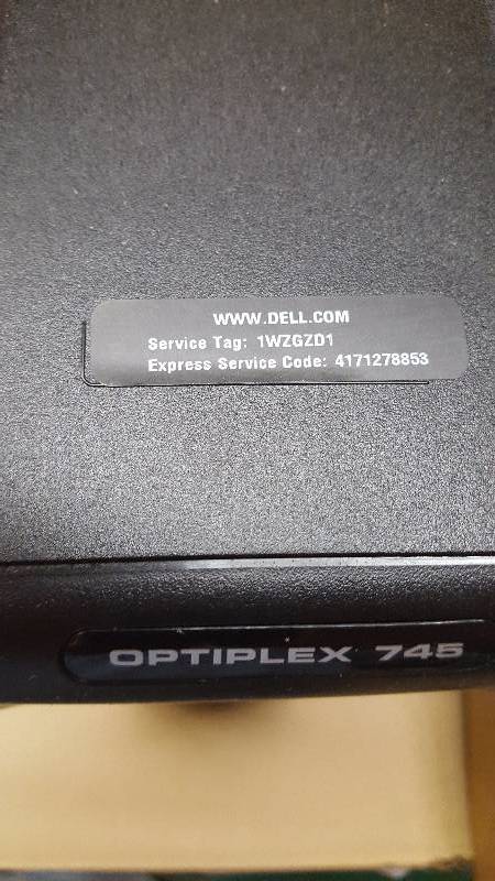 lot 356 image: Dell Optiplex 745 with keyboard & mouse - Factory refurbished from Dell and never used