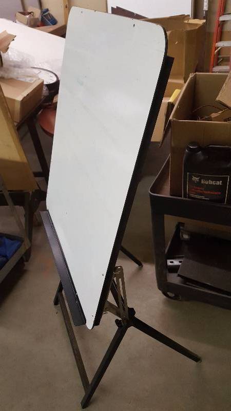 lot 404 image: White board marker board with adjustable stand