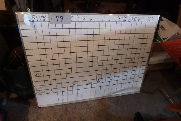 lot 79 image: White Board, Pin Boards
