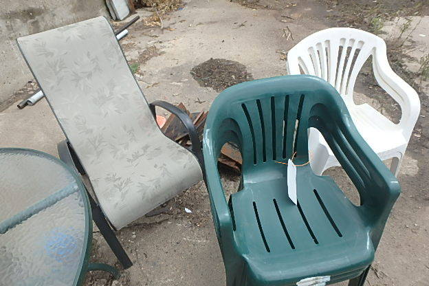 lot 85 image: Outside Chairs