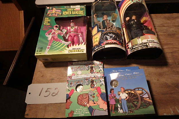 lot 151 image: Unusual Action Figures, Two Collector Coins