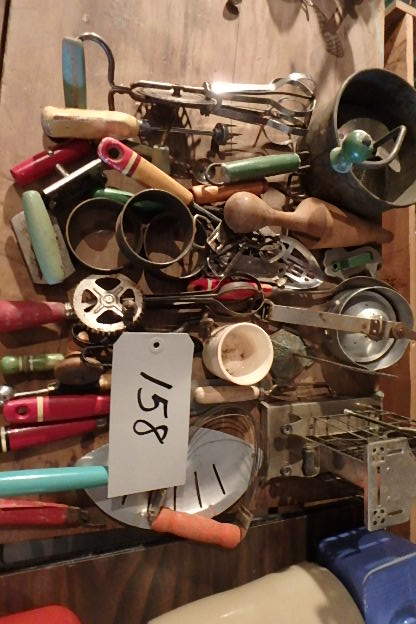 lot 158 image: Antique Kitchen Utensils