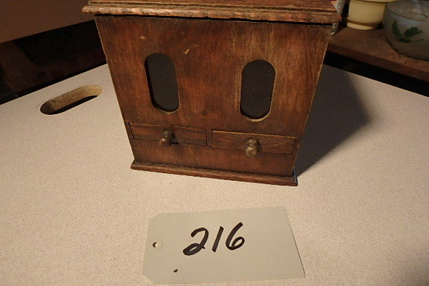 lot 216 image: Very Old Coin Operated Cigarette Dispenser