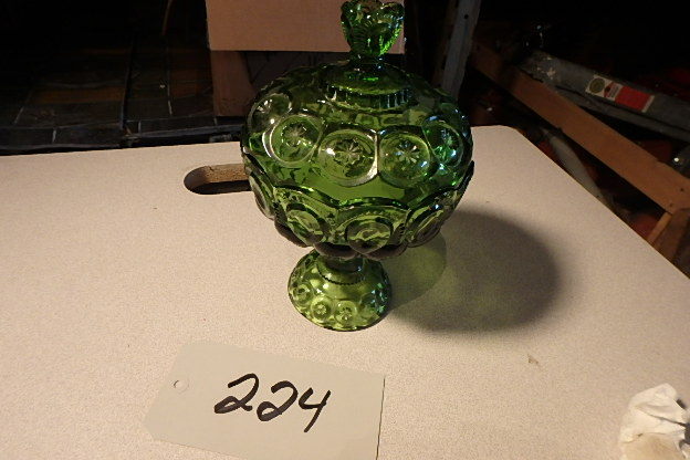 lot 224 image: Green Covered Dish