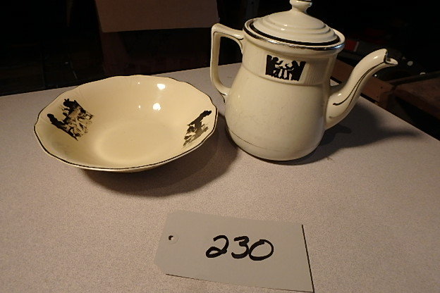 lot 230 image: Pot and Bowl