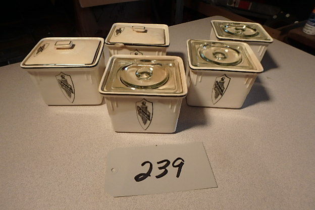 lot 239 image: 5 Kelvinator Dishes