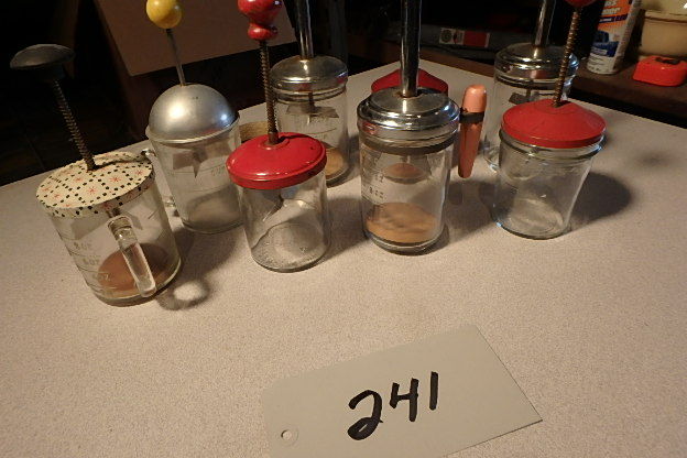 lot 241 image: Lot of Chop Jars