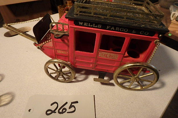 lot 265 image: Wells Fargo Metal Bar Piece
