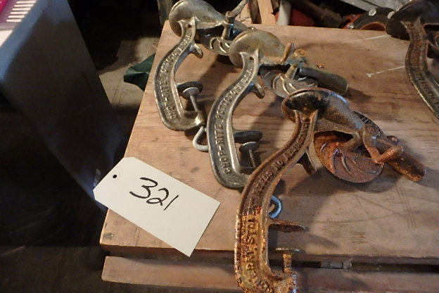 lot 321 image: 3 Antique Cherry Stoner