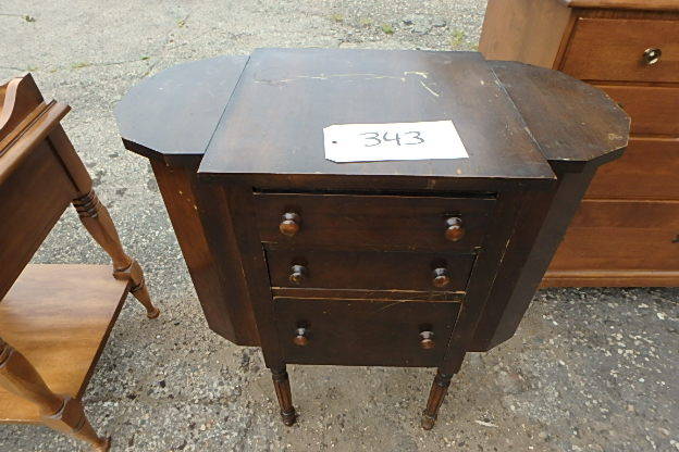 lot 343 image: Old Sewing Cabinet