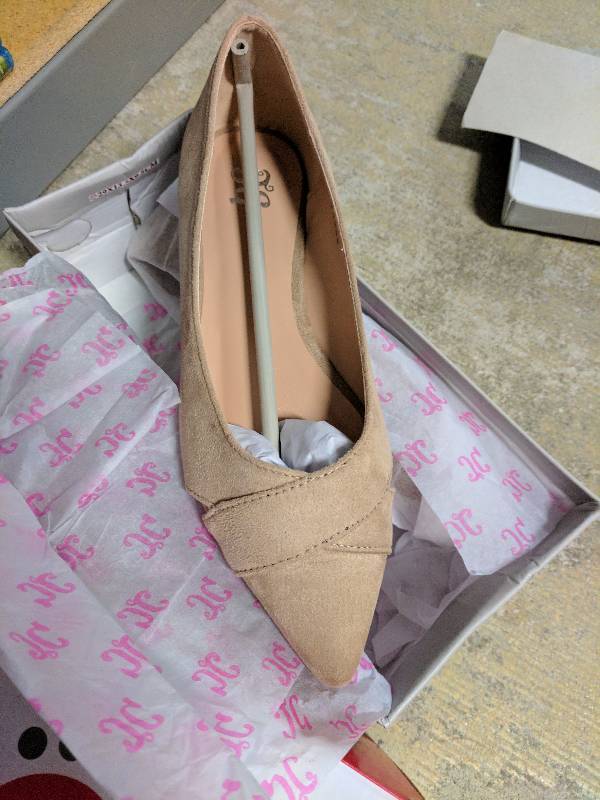 Journee Collection Womens Wrap-Look Flats Taupe - 7