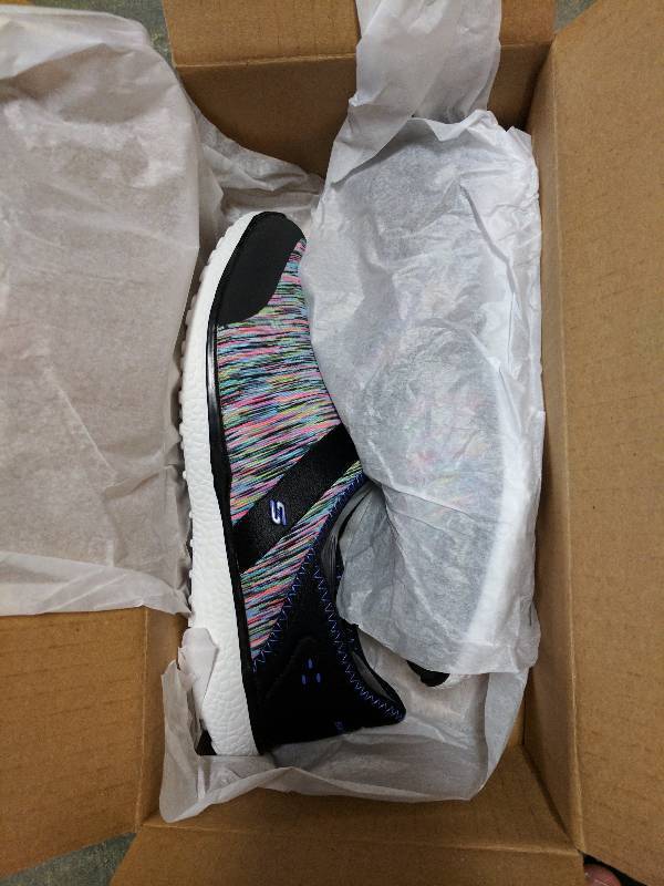 Skechers Womens Microburst Greatness Walking Shoe BlackMulti - 10